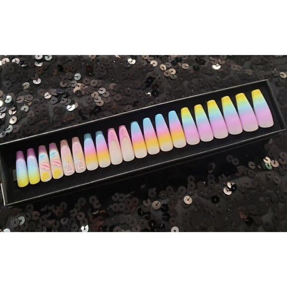 Pastel Ombre Press On Nail Set - Picture 2 of 2